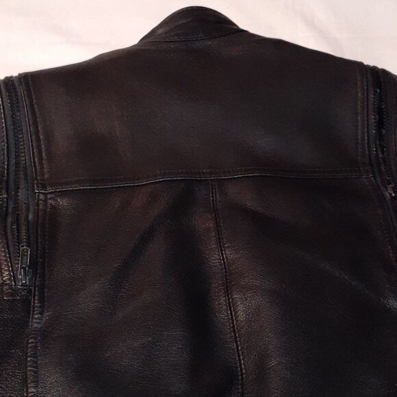 Hein Gericke Black Leather Motorcycle Jacket 38 - Picture 13 of 16